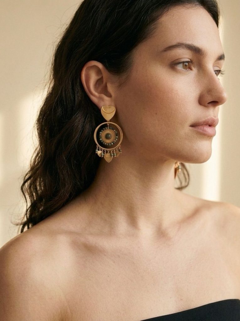 Mandala Hoop Earrings