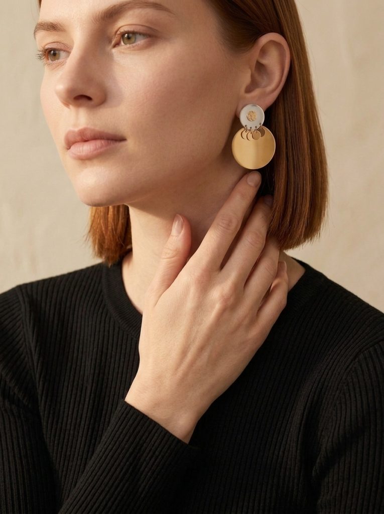 Luna Disc Earrings
