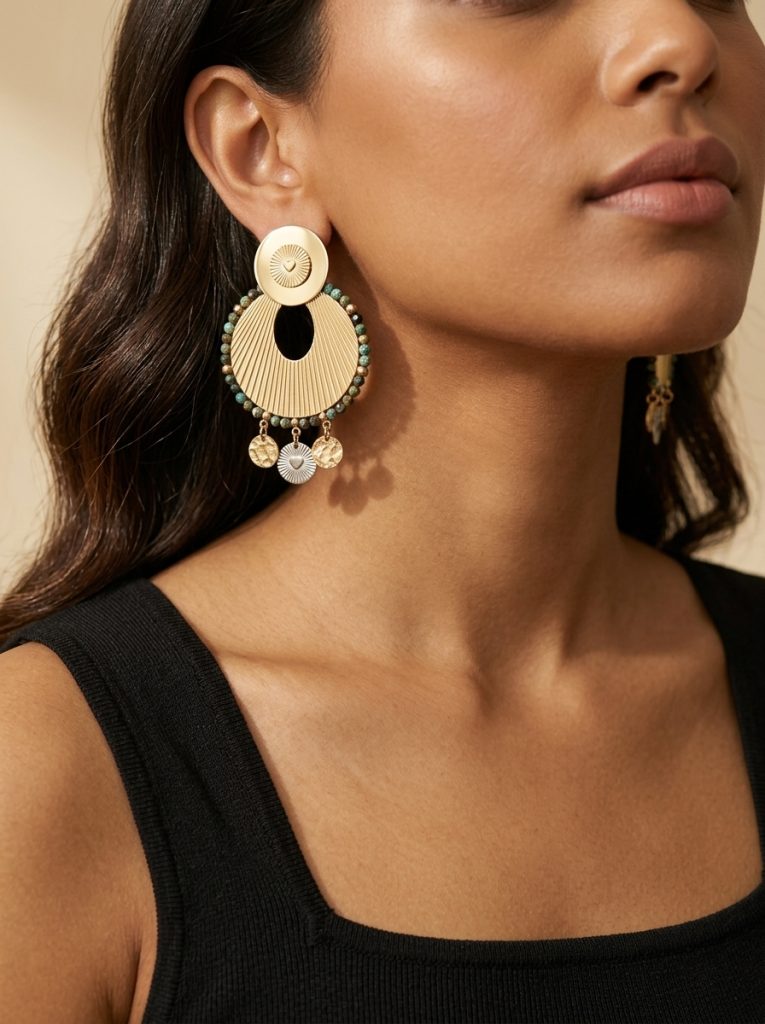 Sunburst Fan Earrings