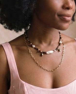 Baroque Layered Necklace
